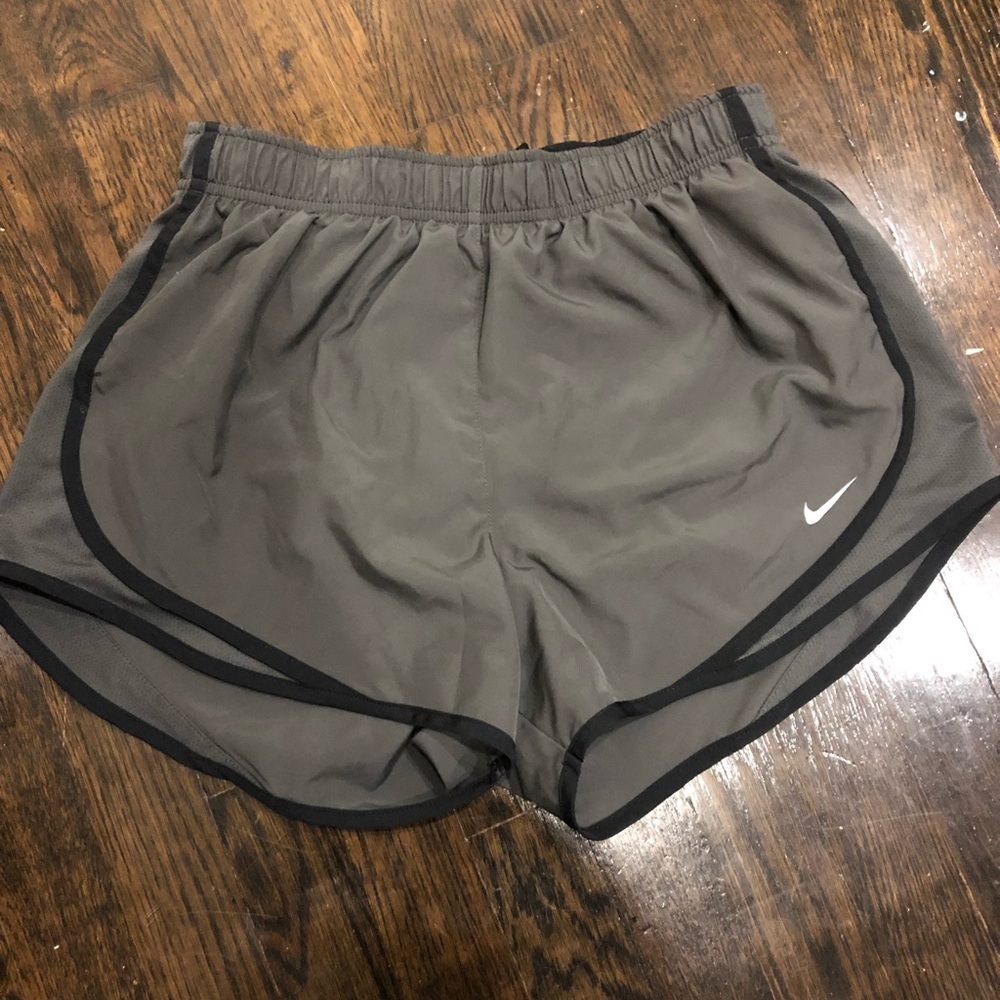 Grey and Black Nike Shorts